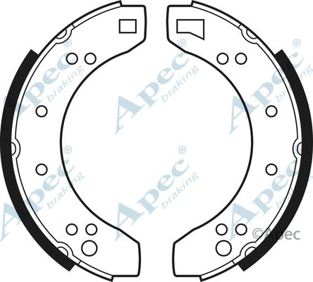 APEC BRAKING Комплект тормозных колодок SHU218